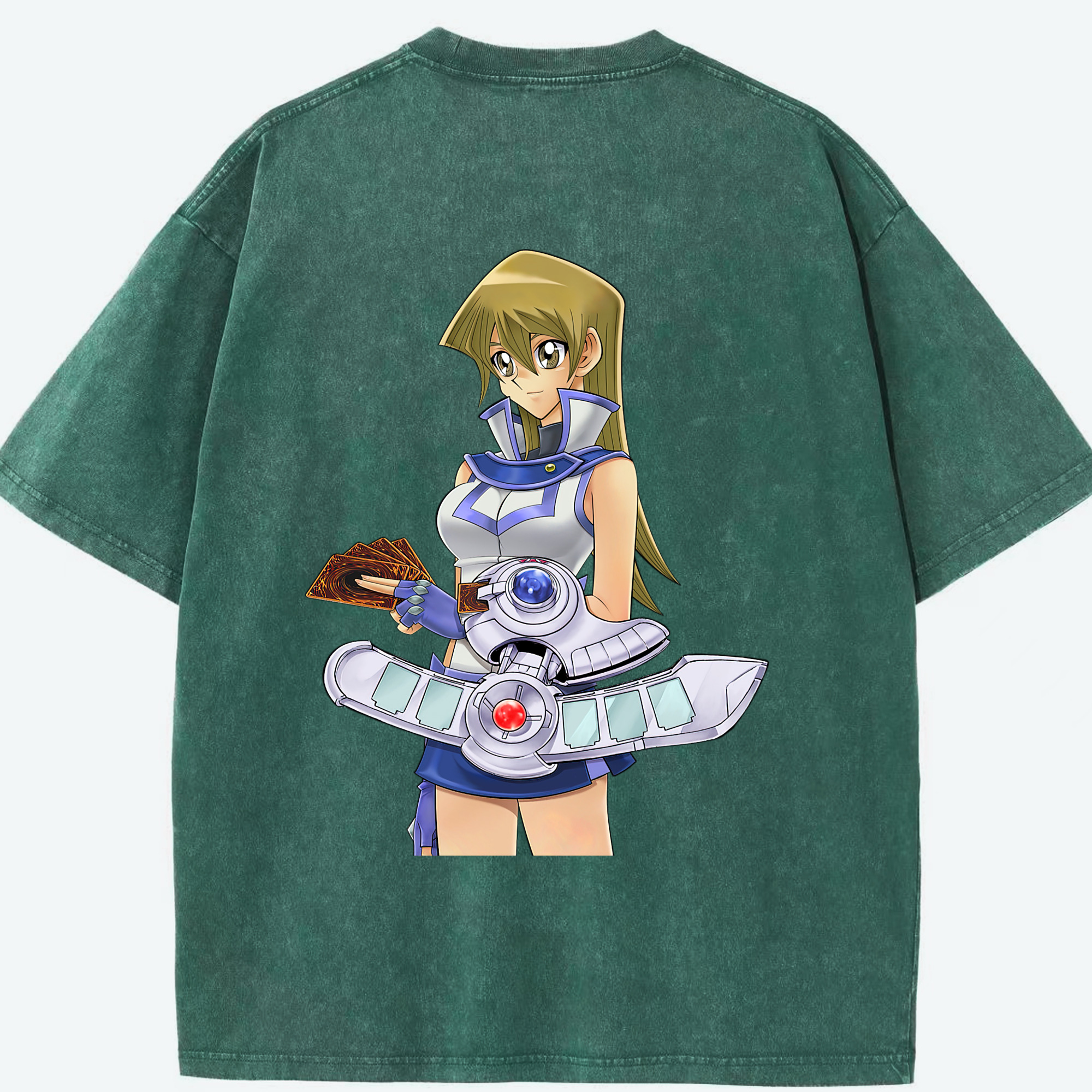 （画像用） 遊☆戯☆王 Yu-Gi-Oh! 綿100% ヴィンテージ風 半袖Tシャツ（背面プリント）
